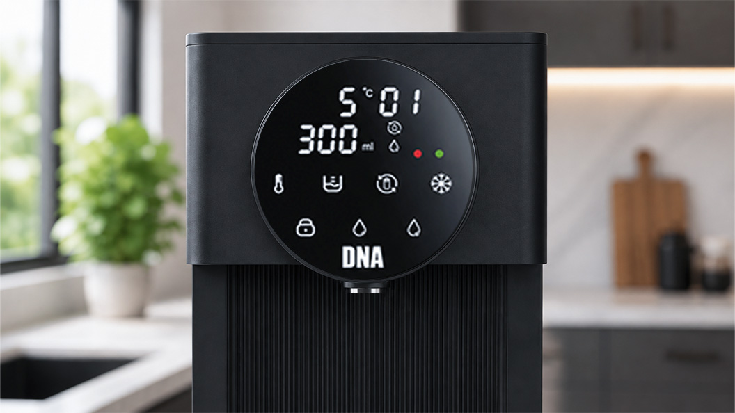 disgital display screen of the dna water cooler