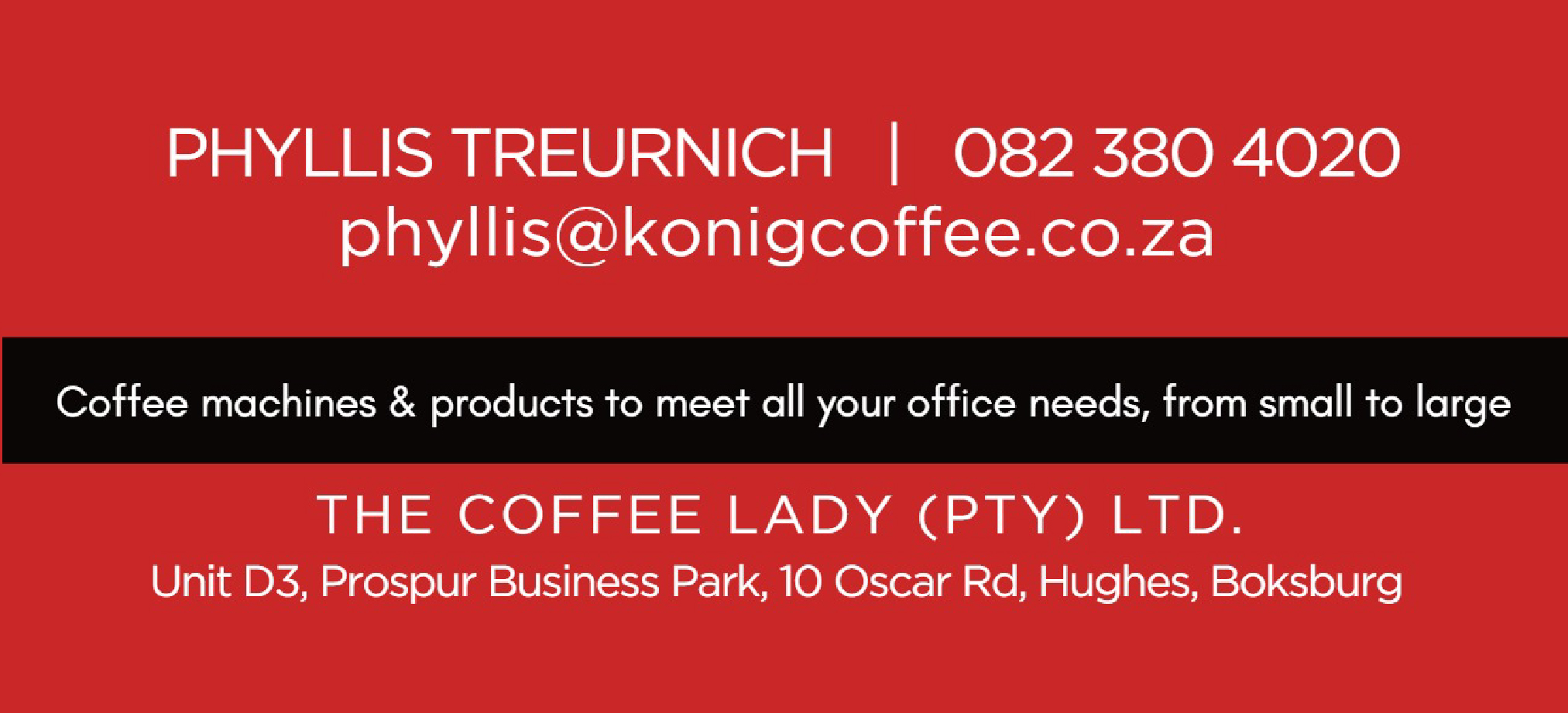 The Coffee lady The Coffee lady Business details